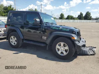 2020 Jeep Wrangler Sport with VIN 1C4GJXAG9LW203468, listed as a Copart auction lot 63586585 with 58,180 mi miles and Salvage title. Bid and sale history available at DreamBid. Image 4.