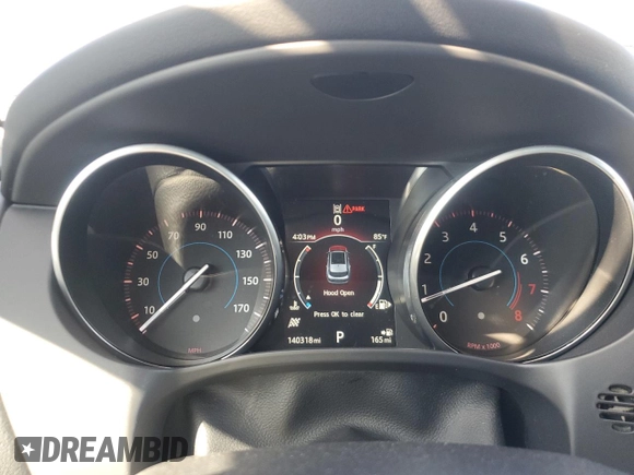 2017 Jaguar F-Pace S with VIN SADCM2BV4HA082587, listed as a Copart auction lot 53728865 with 140,318 mi miles and Salvage Title. Bid and sale history available at DreamBid. Image 9.