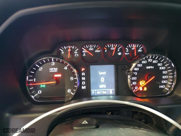 2015 Chevrolet Silverado 1500 LS with VIN 1GCVKPEC9FZ425829, listed as a Copart auction lot 47844035 with 80,113 mi miles and Salvage Title. Bid and sale history available at carsss.com. Image 9.