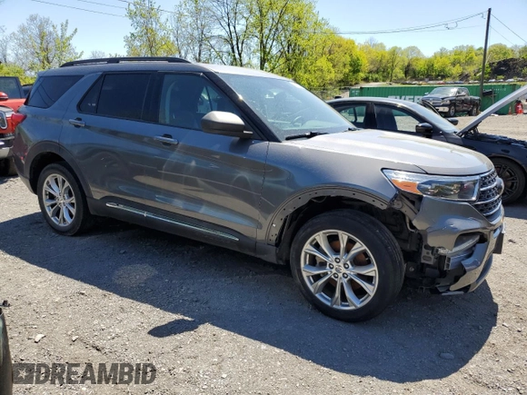 2021 Ford Explorer XLT z VIN 1FMSK8DH1MGA29114, wystawiony jako Copart lot #55319215 z przebiegiem 51 371 mil mil oraz Szkoda całkowita • Salvage title. Historia ofert i sprzedaży dostępna na DreamBid. Obrazek 4.