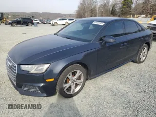 2018 Audi A4 Premium with VIN WAUKMAF43JA061865, listed as a Copart auction lot 48929195 with 122,084 mi miles and Salvage Title. Bid and sale history available at carsss.com. Image 1.
