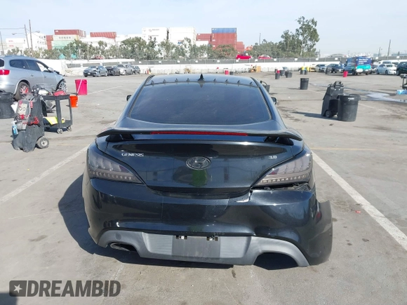 2012 Hyundai Genesis Coupe Grand Touring with VIN KMHHU6KH8CU068486, listed as a IAAI auction lot 41686499 with 104,579 mi miles and . Bid and sale history available at DreamBid. Image 16.