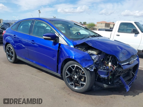 2013 Ford Focus SE with VIN 1FADP3F27DL138703, listed as a IAAI auction lot 41797537 with 128,070 mi miles. Bid and sale history available at carsss.com. Image 6.