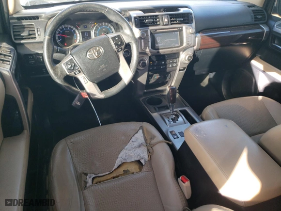2014 Toyota 4Runner SR5 with VIN JTEZU5JR3E5065310, listed as a Copart auction lot 47571185 with 267,979 mi miles and Salvage Title. Bid and sale history available at carsss.com. Image 8.