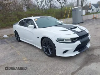 2019 Dodge Charger Scat Pack with VIN 2C3CDXGJXKH635612, listed as a IAAI auction lot 42010995 with 34,860 mi miles and . Bid and sale history available at DreamBid. Image 1.