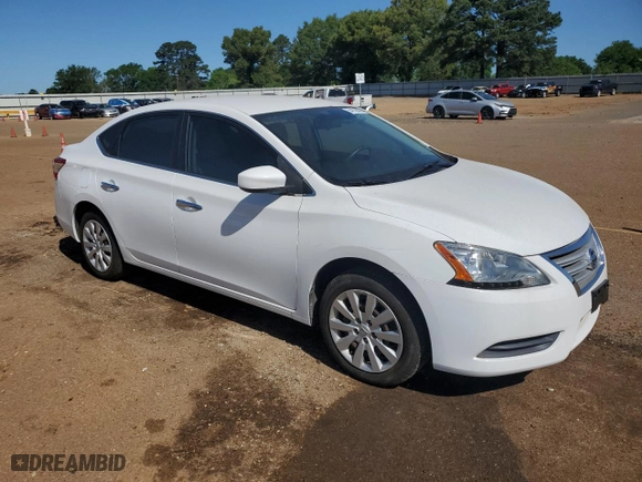 2015 Nissan Sentra S with VIN 3N1AB7AP8FY335446, listed as a Copart auction lot 54152695 with 64,066 mi miles and Salvage Title. Bid and sale history available at carsss.com. Image 4.