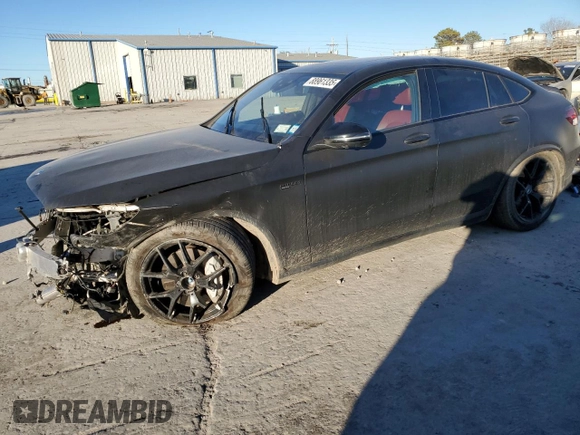 2021 Mercedes-Benz GLC with VIN W1N0J6EB4MF910126, listed as a Copart auction lot 88961335 with 34,425 mi miles and Salvage Title. Bid and sale history available at carsss.com. Image 1.