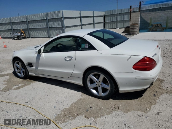 2004 Mercedes-Benz SL 500 z VIN WDBSK75F94F086404, wystawiony jako Copart lot #48960275 z przebiegiem 98 019 mil mil oraz Szkoda całkowita • Salvage title. Historia ofert i sprzedaży dostępna na DreamBid. Obrazek 2.