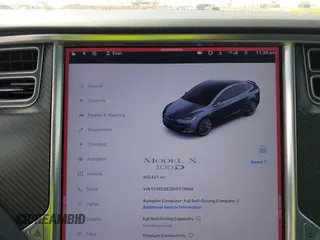 2017 Tesla Model X 90D with VIN 5YJXCBE22HF079194, listed as a IAAI auction lot 41895591 with 102,437 mi miles and . Bid and sale history available at DreamBid. Image 7.