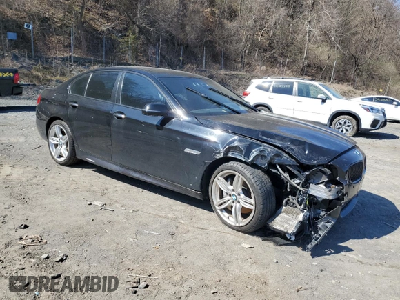 2015 BMW 5 Series 535i xDrive with VIN WBA5B3C55FD545117, listed as a Copart auction lot 51790345 with 86,456 mi miles and Salvage Title. Bid and sale history available at carsss.com. Image 4.