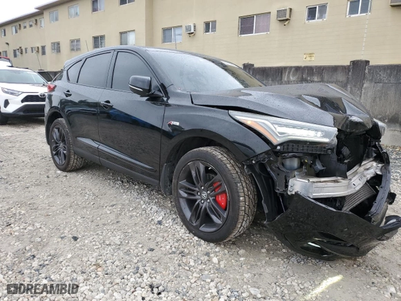 2019 Acura RDX w/A-Spec Pkg with VIN 5J8TC1H61KL009831, listed as a Copart auction lot 89263855 with 76,524 mi miles and Non Repairable. Bid and sale history available at carsss.com. Image 4.