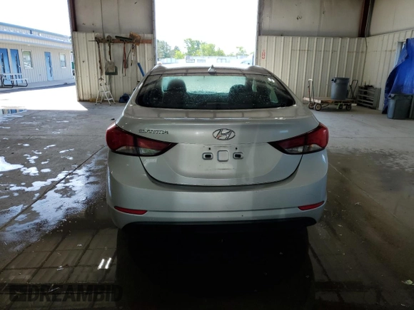 2015 Hyundai Elantra SE with VIN 5NPDH4AE7FH595940, listed as a Copart auction lot 63385525 with 187,591 mi miles and Salvage title. Bid and sale history available at DreamBid. Image 6.
