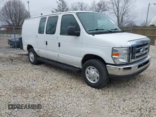 2013 Ford Econoline Cargo Commercial with VIN 1FTNE2EW5DDA32862, listed as a IAAI auction lot 42012064 with 123,985 mi miles and . Bid and sale history available at DreamBid. Image 1.
