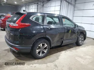 2017 Honda CR-V LX with VIN 2HKRW6H38HH214935, listed as a Copart auction lot 46219595 with 38,744 mi miles and Salvage Title. Bid and sale history available at carsss.com. Image 3.