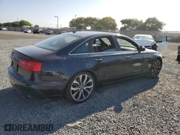 2014 Audi A6 Premium Plus with VIN WAUDFAFCXEN100850, listed as a Copart auction lot 60756835 with 67,389 mi miles and Salvage title. Bid and sale history available at DreamBid. Image 3.