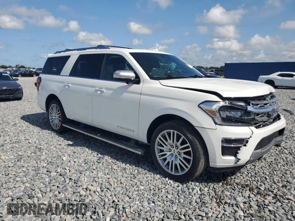 2023 Ford Expedition Max Platinum z VIN 1FMJK1M82PEA04578, wystawiony jako Copart lot #59360715 z przebiegiem Nie podano mil oraz Szkoda całkowita • Salvage title. Historia ofert i sprzedaży dostępna na DreamBid. Obrazek 4.