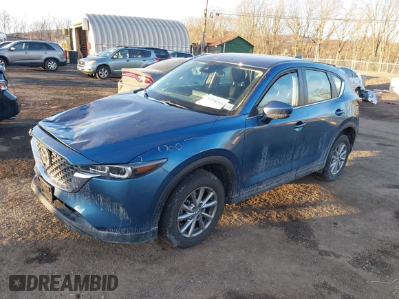 2023 Mazda CX-5 2.5 S with VIN JM3KFBAM4P0137853, listed as a IAAI auction lot 41530569 with 22,149 mi miles. Bid and sale history available at carsss.com. Image 2.