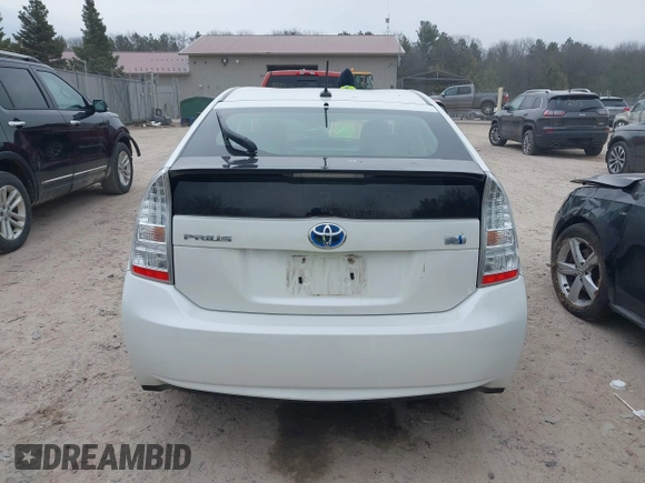 2011 Toyota Prius I with VIN JTDKN3DU4B0320191, listed as a IAAI auction lot 42001220 with 195,180 mi miles. Bid and sale history available at carsss.com. Image 17.