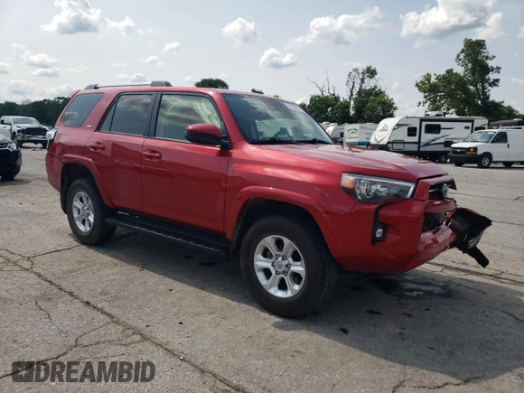 2023 Toyota 4Runner SR5 with VIN JTEMU5JR9P6164298, listed as a Copart auction lot 59108595 with 40,871 mi miles and Salvage title. Bid and sale history available at DreamBid. Image 4.