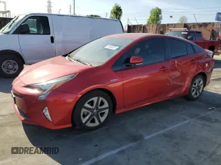2018 Toyota Prius Two with VIN JTDKARFU1J3549176, listed as a Copart auction lot 51986535 with 63,992 mi miles and Salvage Title. Bid and sale history available at carsss.com. Image 1.