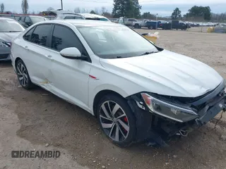 2021 Volkswagen Jetta GLI S with VIN 3VW6T7BU9MM021181, listed as a IAAI auction lot 41587180 with 49,058 mi miles and . Bid and sale history available at DreamBid. Image 1.