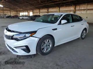 2019 Kia Optima LX with VIN 5XXGT4L33KG282378, listed as a Copart auction lot 87435124 with 92,202 mi miles and Salvage title. Bid and sale history available at DreamBid. Image 1.