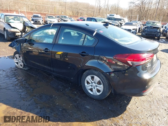 2017 Kia Forte LX with VIN 3KPFK4A78HE036223, listed as a IAAI auction lot 41554426 with 14,438 mi miles. Bid and sale history available at carsss.com. Image 3.