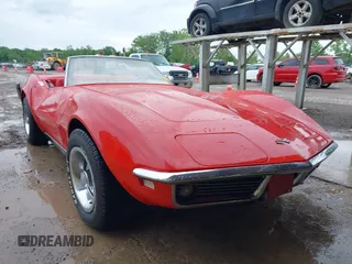1968 Chevrolet Corvette z VIN 0000194678S415077, wystawiony jako IAAI lot #42422867 z przebiegiem 53 199 mil mil oraz . Historia ofert i sprzedaży dostępna na DreamBid. Obrazek 1.