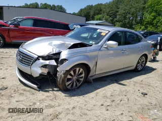 2012 Infiniti M with VIN JN1BY1AR5CM395829, listed as a Copart auction lot 56602914 with Not Provided miles and Salvage Title. Bid and sale history available at carsss.com. Image 1.