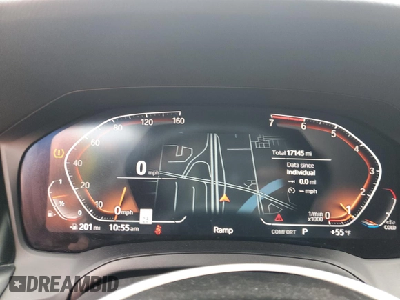2021 BMW 4 Series 430i with VIN WBA53AP07MCG84168, listed as a Copart auction lot 86926464 with 17,145 mi miles and Salvage Title. Bid and sale history available at DreamBid. Image 9.