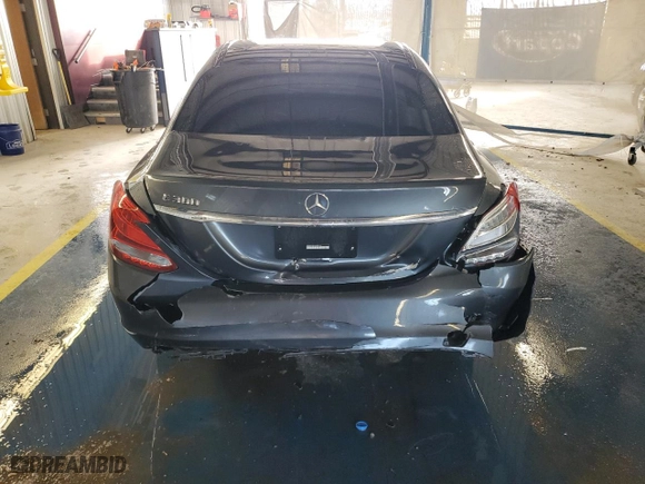 2015 Mercedes-Benz C-Class C 300 with VIN 55SWF4JB7FU059782, listed as a Copart auction lot 44713235 with 90,054 mi miles and Salvage Title. Bid and sale history available at carsss.com. Image 6.