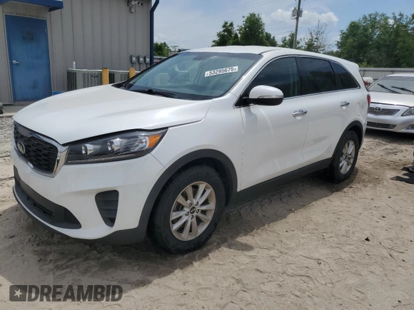 2019 Kia Sorento LX z VIN 5XYPG4A55KG491450, wystawiony jako Copart lot #53295675 z przebiegiem 83 042 mil mil oraz Nie do naprawy • Non repairable. Historia ofert i sprzedaży dostępna na DreamBid. Obrazek 1.