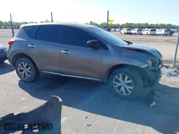 2013 Nissan Murano LE with VIN JN8AZ1MU8DW204307, listed as a IAAI auction lot 41968971 with 260,389 mi miles. Bid and sale history available at carsss.com. Image 1.