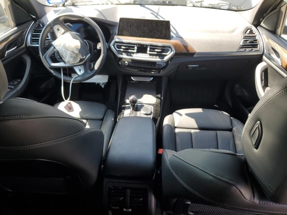 2023 BMW X3 sDrive30i with VIN 5UX43DP01P9R45761, listed as a Copart auction lot 50195075 with Not Provided miles and Salvage Title. Bid and sale history available at DreamBid. Image 8.