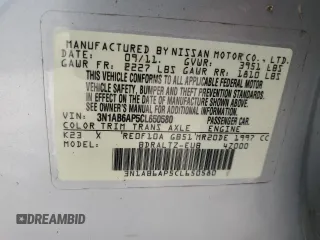 2012 Nissan Sentra S z VIN 3N1AB6AP5CL650580, wystawiony jako Copart lot #55660165 z przebiegiem 149 450 mil mil oraz Szkoda całkowita • Salvage title. Historia ofert i sprzedaży dostępna na DreamBid. Obrazek 12.