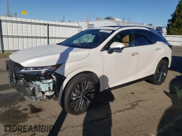 2024 Lexus RX with VIN 2T2BAMCA3RC077963, listed as a Copart auction lot 44000325 with 2,602 mi miles and Salvage Title. Bid and sale history available at carsss.com. Image 1.