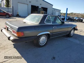 1986 Mercedes-Benz 560 SL with VIN WDBBA48D5GA038671, listed as a Copart auction lot 48361685 with 120,509 mi miles and Clean Title. Bid and sale history available at DreamBid. Image 3.