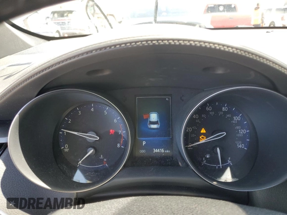 2018 Toyota C-HR XLE with VIN JTNKHMBX4J1003588, listed as a Copart auction lot 56021405 with 34,416 mi miles and Salvage title. Bid and sale history available at DreamBid. Image 9.