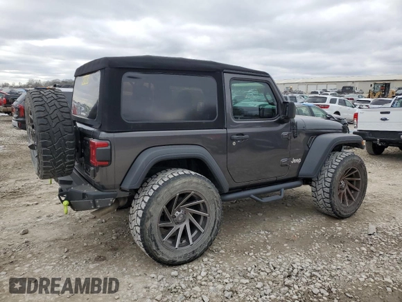 2018 Jeep Wrangler Sport S с VIN 1C4GJXAG7JW168958, выставлен на аукционе Copart как лот 41686755 с пробегом 63 247 миль миль и Списание • Salvage title. История ставок и продаж доступна на DreamBid. Изображение 3.