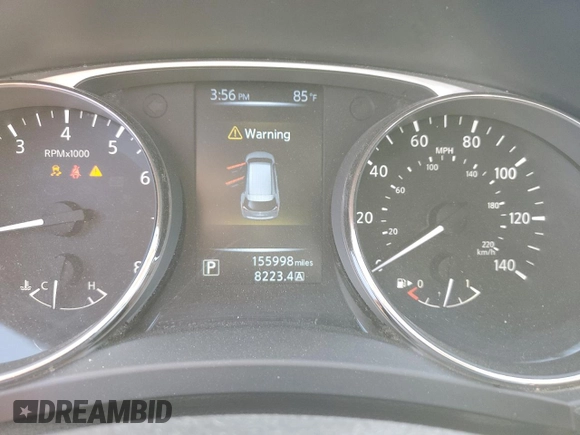 2015 Nissan Rogue SV with VIN KNMAT2MV2FP505065, listed as a Copart auction lot 51227225 with 155,998 mi miles and Salvage Title. Bid and sale history available at carsss.com. Image 9.