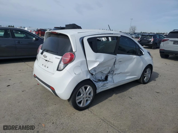 2013 Chevrolet Spark LS with VIN KL8CA6S98DC555655, listed as a Copart auction lot 45019355 with 40,605 mi miles and Salvage Title. Bid and sale history available at carsss.com. Image 3.