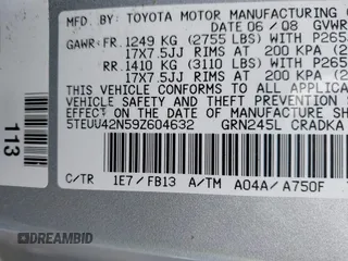 2009 Toyota Tacoma with VIN 5TEUU42N59Z604632, listed as a IAAI auction lot 41892976 with 43,810 mi miles. Bid and sale history available at carsss.com. Image 9.