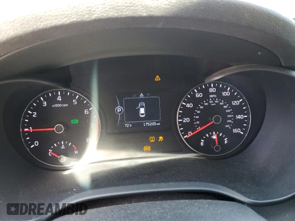 2017 Kia Optima LX with VIN KNAGT4L37H5146412, listed as a Copart auction lot 53229225 with 175,205 mi miles and Salvage Title. Bid and sale history available at DreamBid. Image 9.