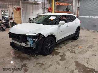 2020 Chevrolet Blazer LT with VIN 3GNKBHRS0LS607557, listed as a IAAI auction lot 41556816 with 67,599 mi miles. Bid and sale history available at carsss.com. Image 22.