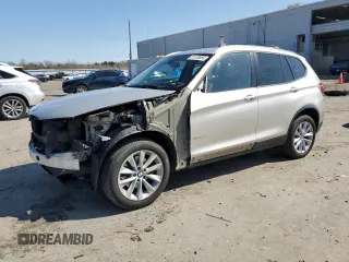 2015 BMW X3 xDrive28i with VIN 5UXWX9C53F0D45924, listed as a Copart auction lot 51139555 with 122,083 mi miles and Salvage Title. Bid and sale history available at carsss.com. Image 1.