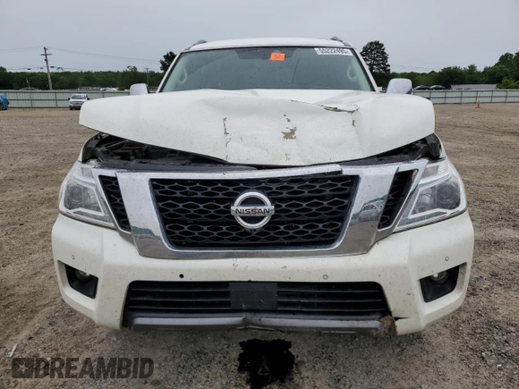 2020 Nissan Armada Platinum with VIN JN8AY2NF3L9360616, listed as a Copart auction lot 55222495 with 132,599 mi miles and Salvage title. Bid and sale history available at DreamBid. Image 5.