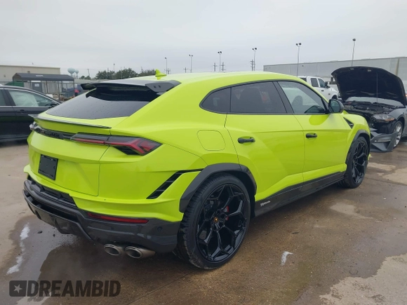 2024 Lamborghini Urus Performante z VIN ZPBUC3ZL1RLA32922, wystawiony jako IAAI lot #41561732 z przebiegiem 52 mil mil oraz . Historia ofert i sprzedaży dostępna na DreamBid. Obrazek 4.