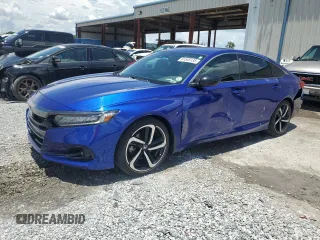 2021 Honda Accord Sport with VIN 1HGCV1F37MA070294, listed as a Copart auction lot 61549135 with 26,252 mi miles and Non repairable. Bid and sale history available at DreamBid. Image 1.