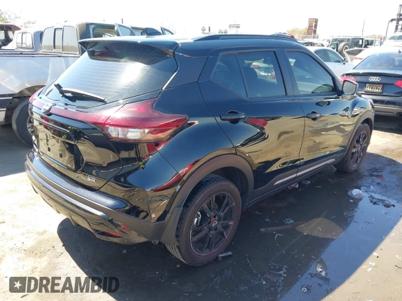 2024 Nissan Kicks SR with VIN 3N1CP5DV7RL490435, listed as a IAAI auction lot 41817333 with 7,918 mi miles and . Bid and sale history available at DreamBid. Image 4.
