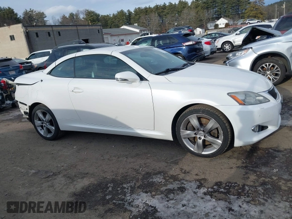 2010 Lexus IS with VIN JTHFE2C21A2500693, listed as a IAAI auction lot 41331609 with 84,274 mi miles. Bid and sale history available at carsss.com. Image 13.